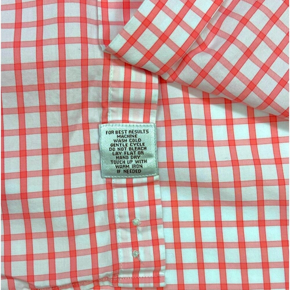 Peter Millar Salmon Windowpane Check Button Colla… - image 4